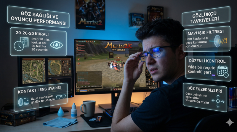 Ekranda Geçirilen Saatler ve Göz: Oyuncular İçin Gözlükçü Tavsiyeleri